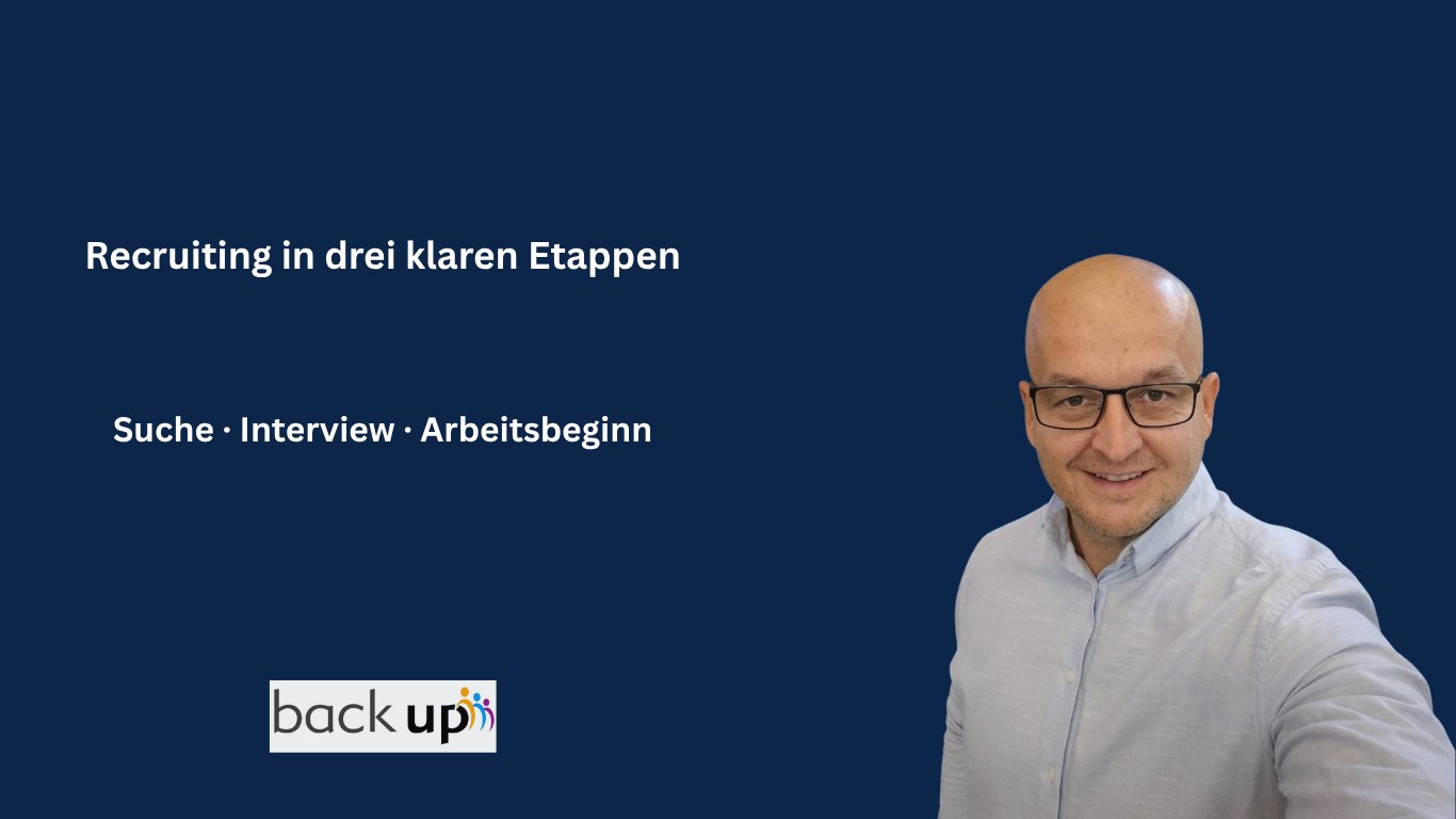 Recruiting in 3 Etappen